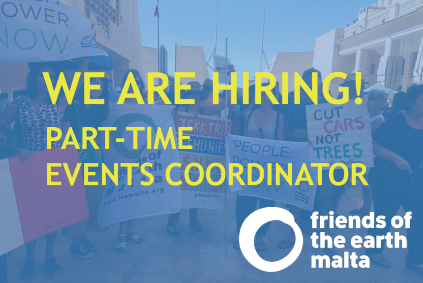 CALL CLOSED – Event Coordinator (part-time) – Climate campaign (Ref: 2022-02)