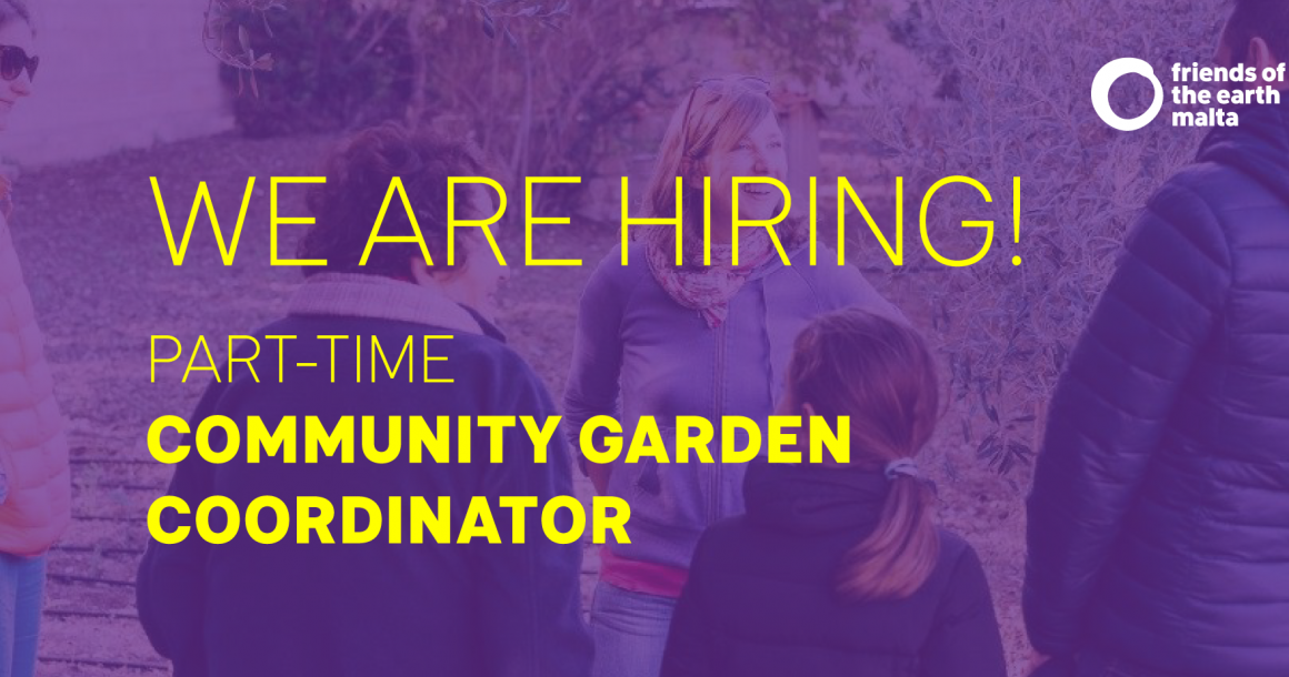 Community Garden Coordinator (Part-time) Ref:1901 Community Garden Coordinator (Part-time) Ref:1901